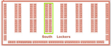 South Lockers #500-529