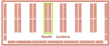 South Lockers #500-529